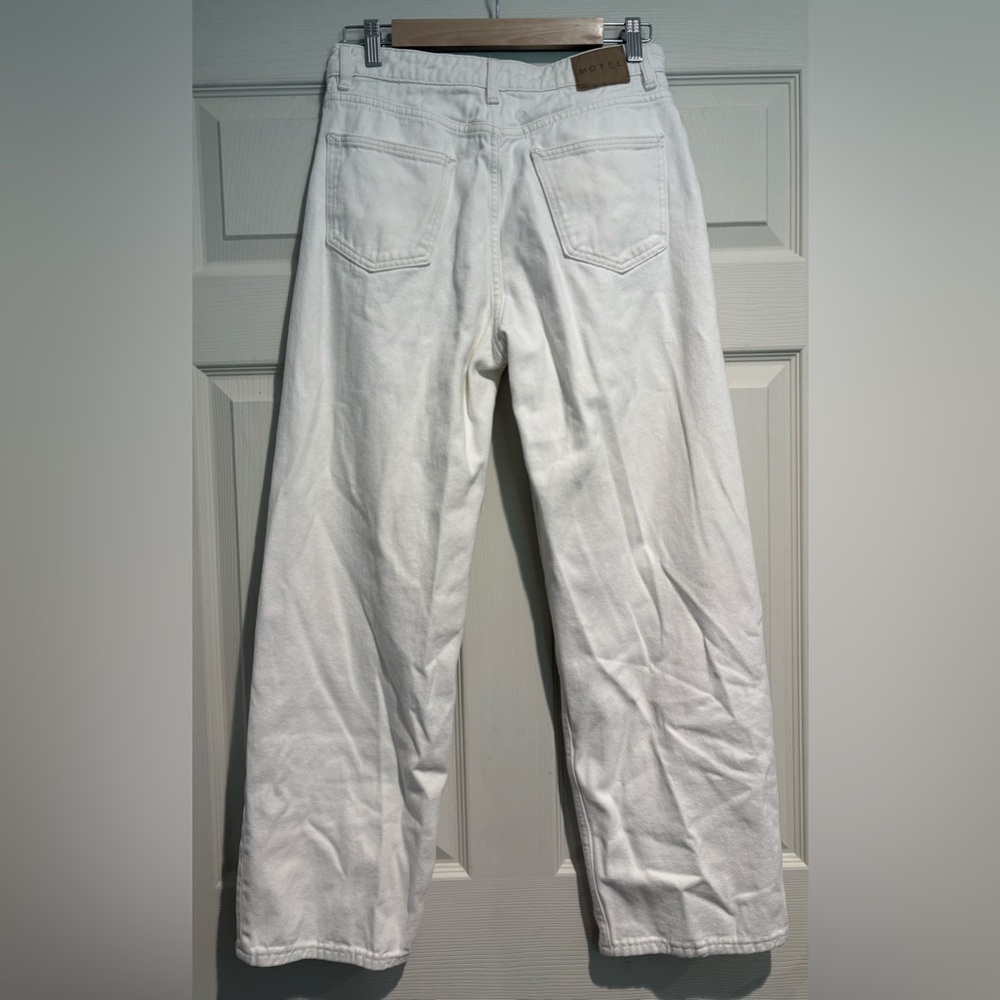 White Wide-Leg Jeans